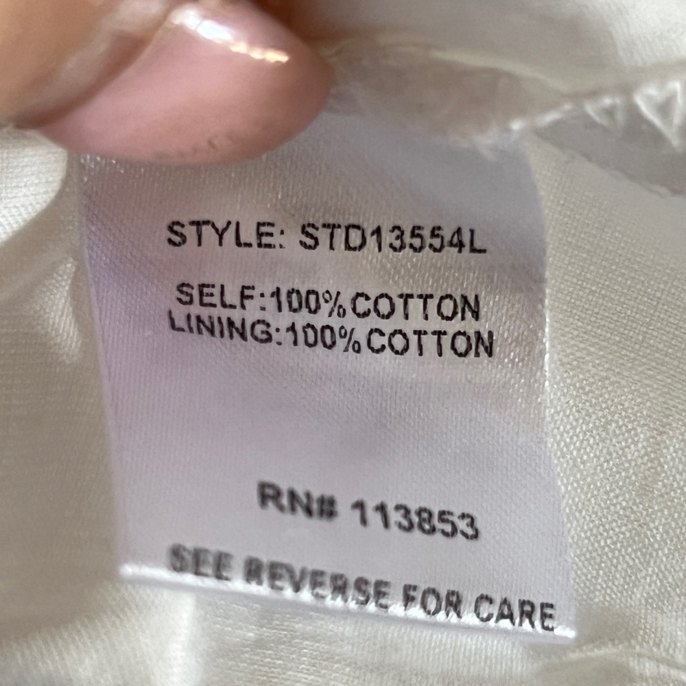 White Ruffle Maxi Dress Tiered Small NWT SUGARLIPS - Picture 9 of 9
